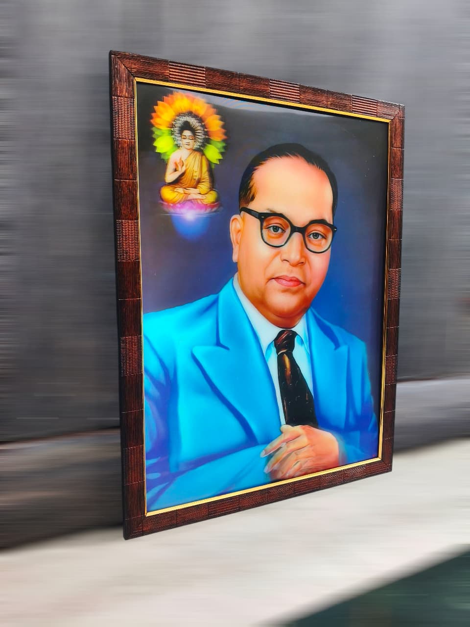 3D Dr. Ambedkar Portrait - Inspirational Leader Design