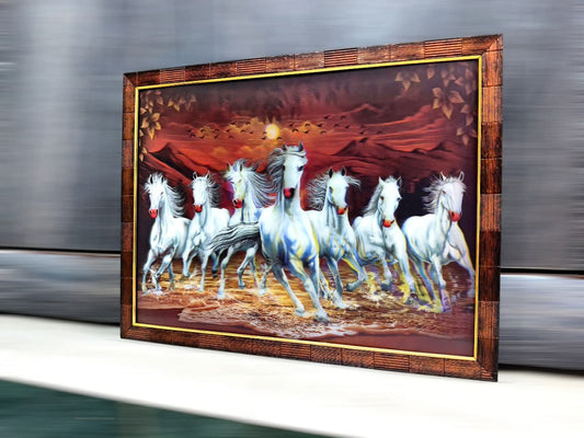 Seven Horses 12x16 inches | 3D Lenticular Painting
