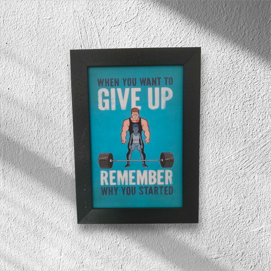 Gym Motivation Quote Art