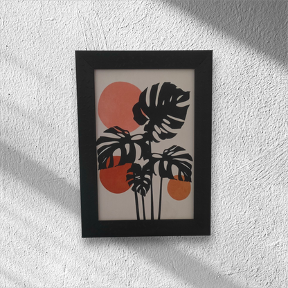 Tropical Leaves Minimal Art