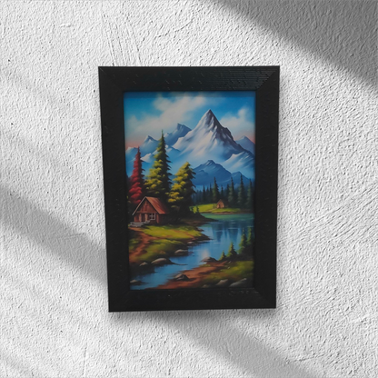 Mountain Serenity Landscape Art