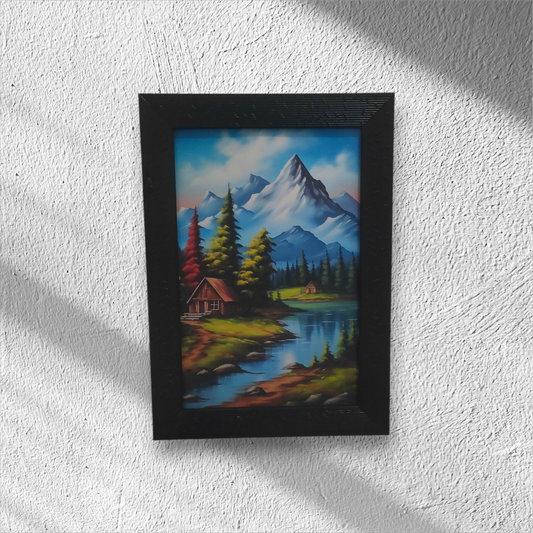 Mountain Serenity Landscape Art