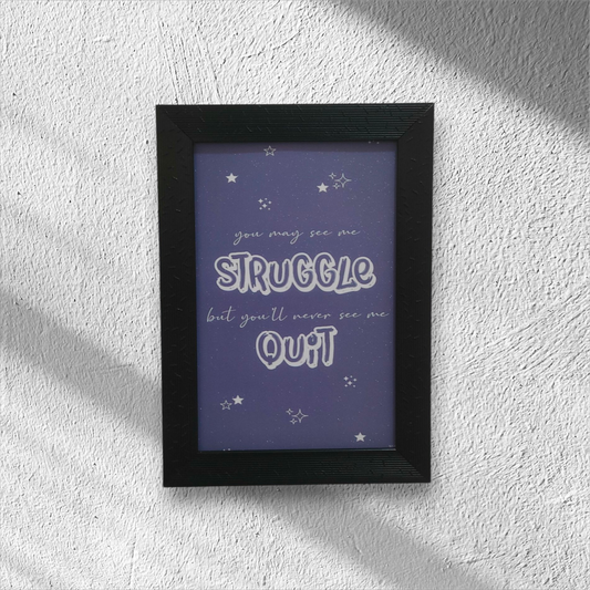Never Quit Motivational Art