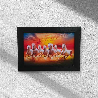 Seven Running Horses Art Frame