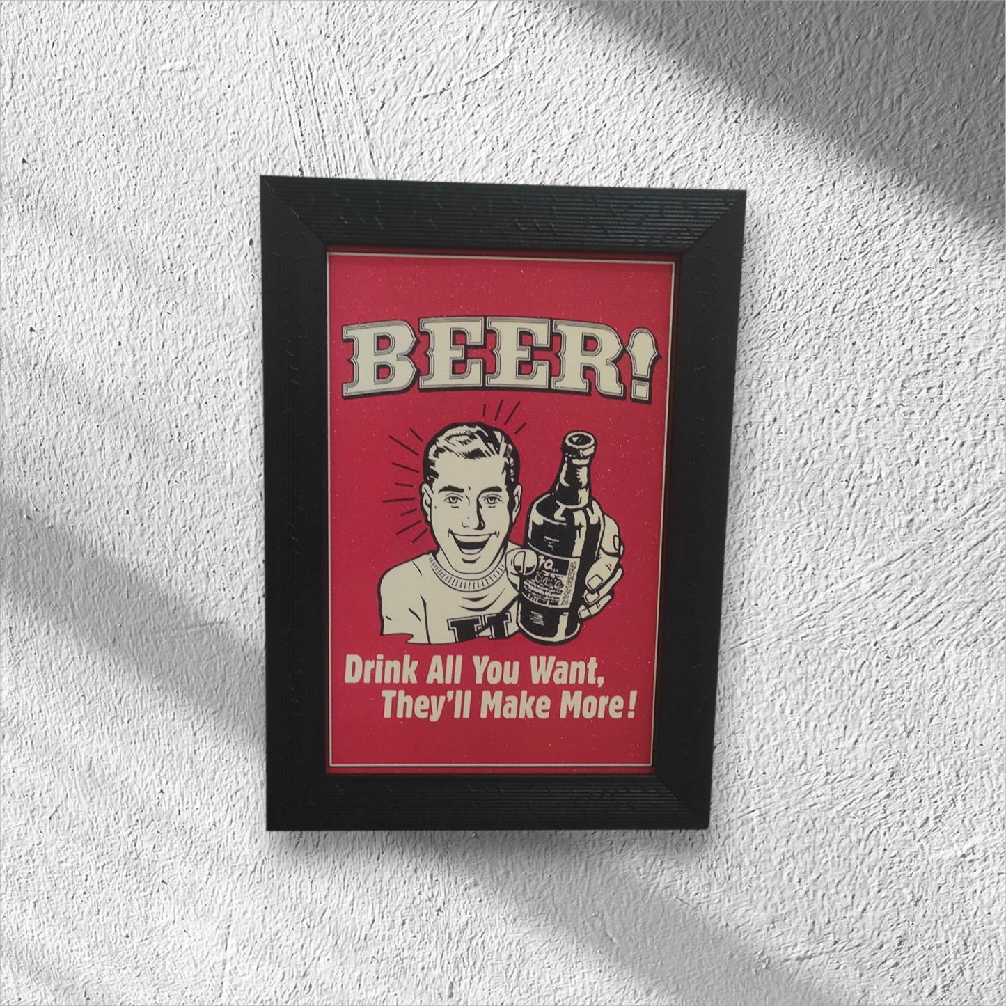 Beer! Vintage Humor Poster