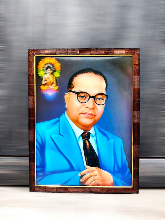 3D Dr. Ambedkar Portrait - Inspirational Leader Design