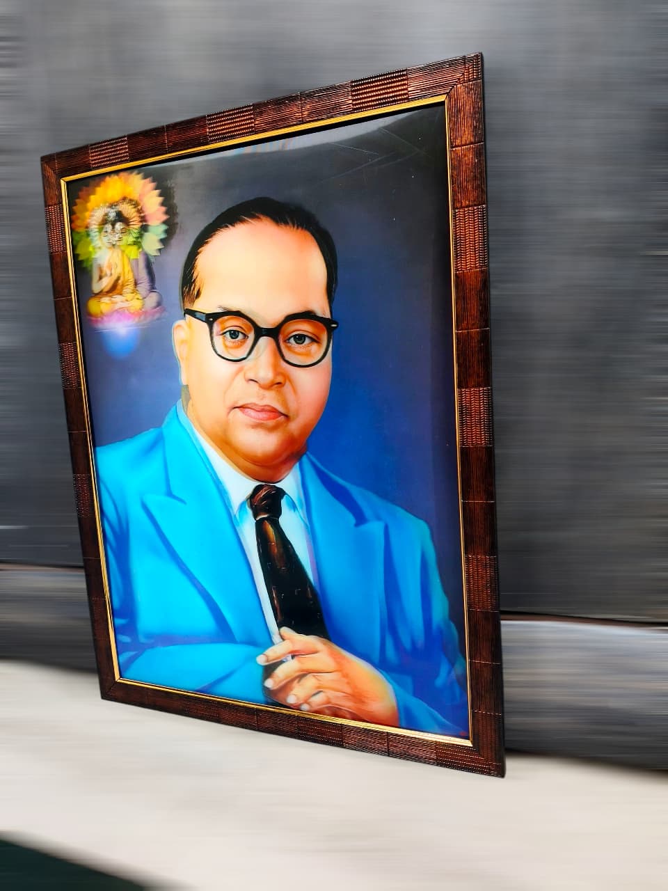 3D Dr. Ambedkar Portrait - Inspirational Leader Design