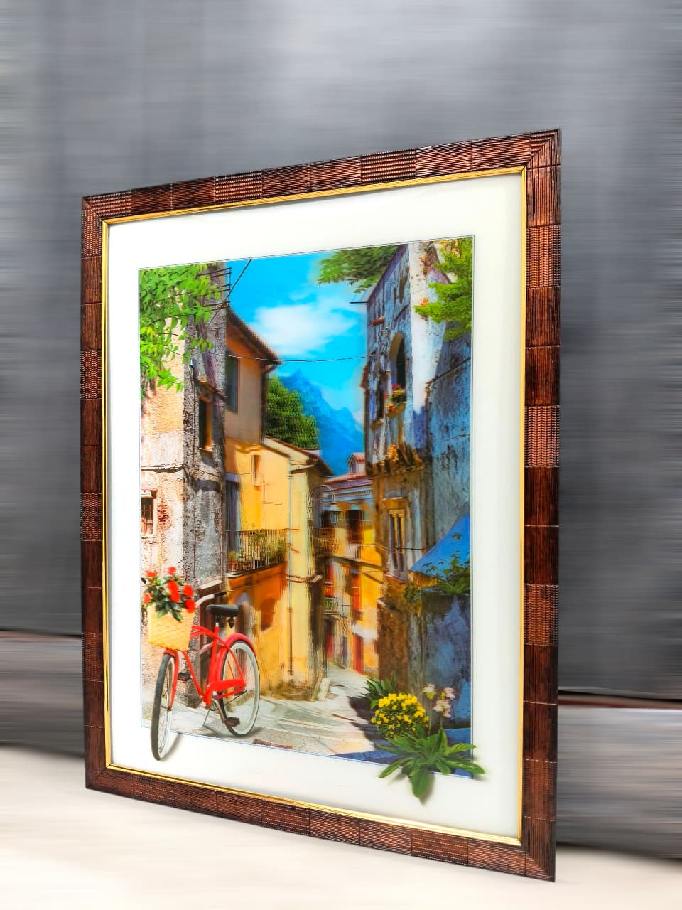 European street View with Bicycle