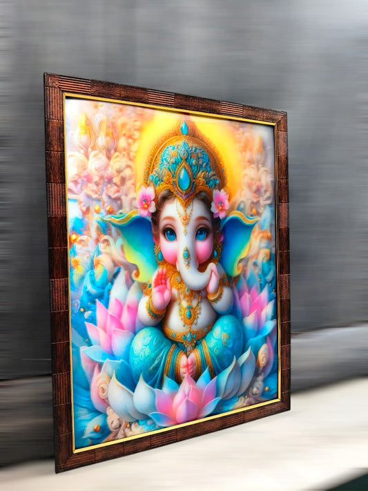 Lord Ganesha 12x16 inches | 3D Lenticular Painting