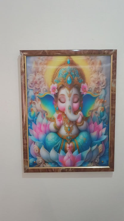 Lord Ganesha 12x16 inches | 3D Lenticular Painting