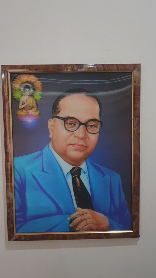 3D Dr. Ambedkar Portrait - Inspirational Leader Design