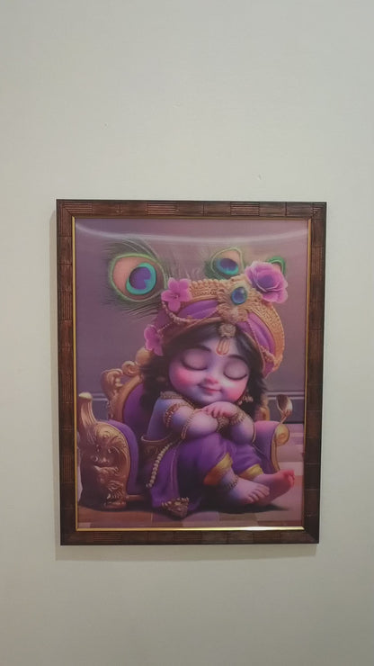 3D Joyful Krishna