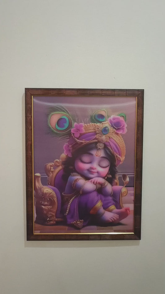 3D Joyful Krishna