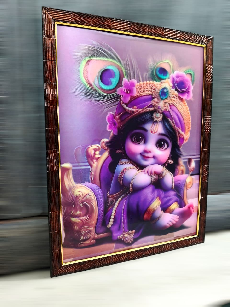 3D Joyful Krishna