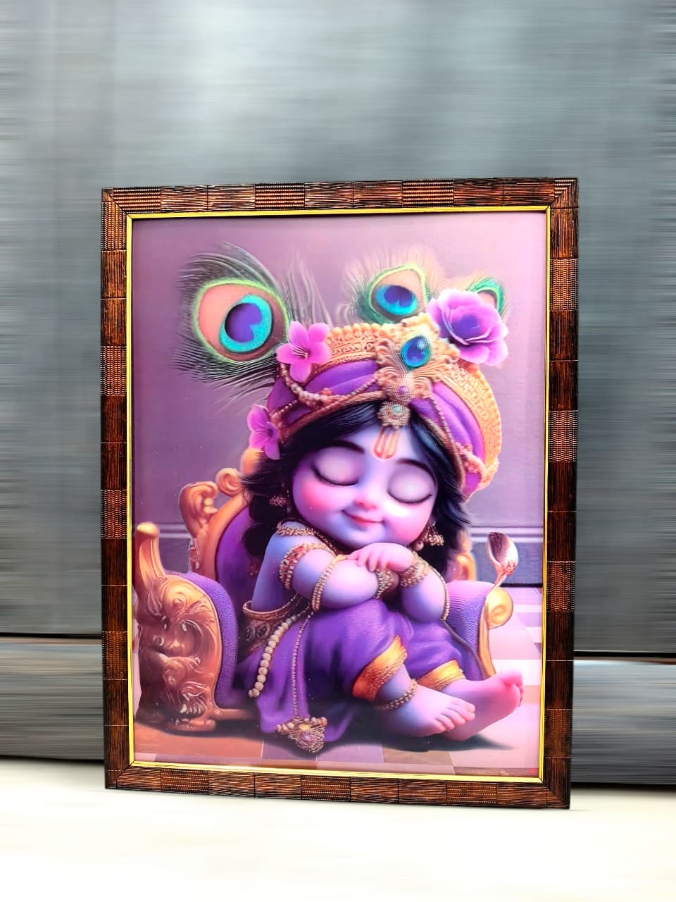 3D Joyful Krishna