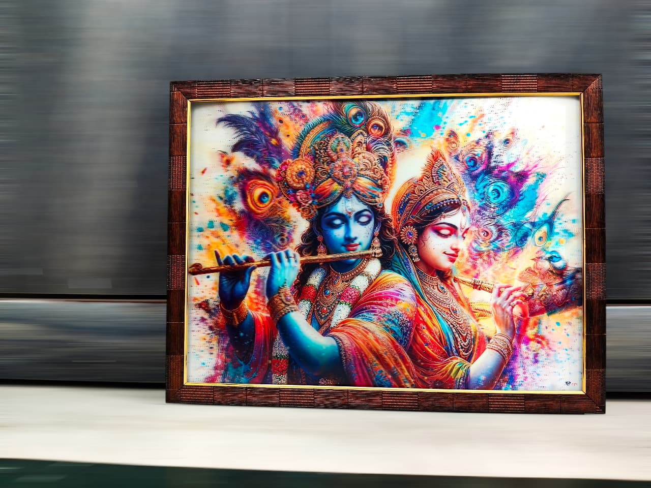 Radha Krishna 12x16 inches| 3D Lenticular Painting