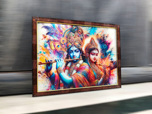 Radha Krishna 12x16 inches| 3D Lenticular Painting