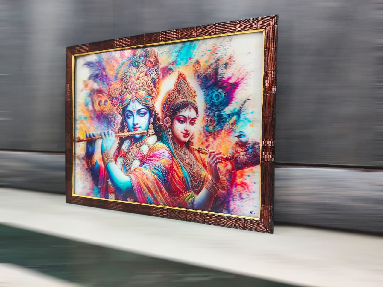 Radha Krishna 12x16 inches| 3D Lenticular Painting